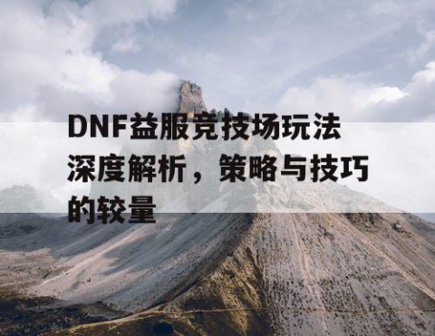 DNF益服竞技场玩法深度解析，策略与技巧的较量