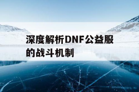 深度解析DNF公益服的战斗机制