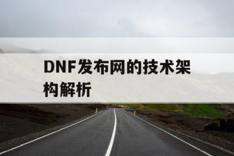 DNF发布网的技术架构解析