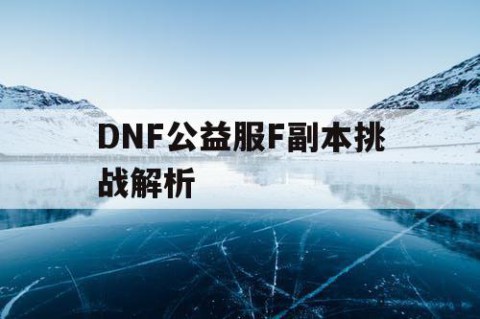 DNF公益服F副本挑战解析