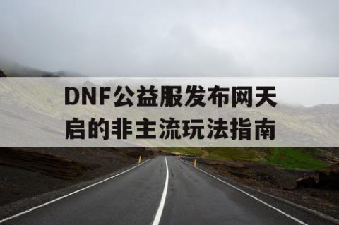 DNF公益服发布网天启的非主流玩法指南