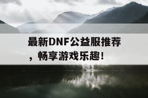 最新DNF公益服推荐，畅享游戏乐趣！