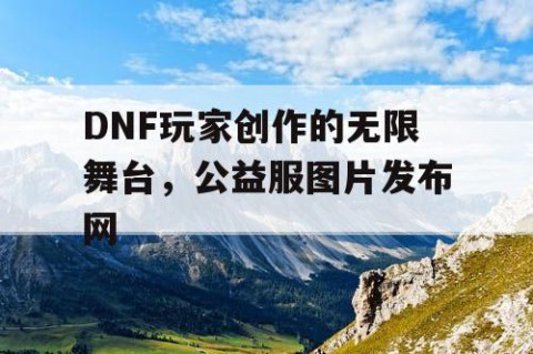 DNF玩家创作的无限舞台，公益服图片发布网