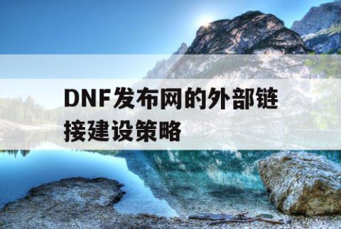 DNF发布网的外部链接建设策略