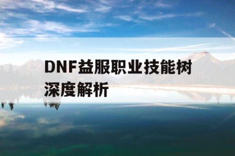 DNF益服职业技能树深度解析