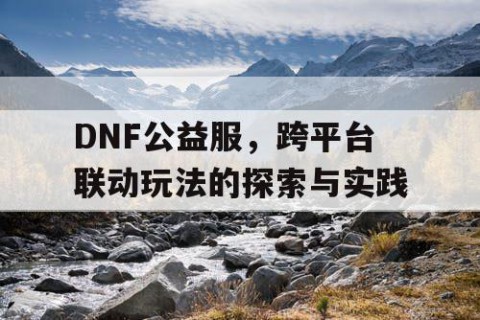 DNF公益服，跨平台联动玩法的探索与实践