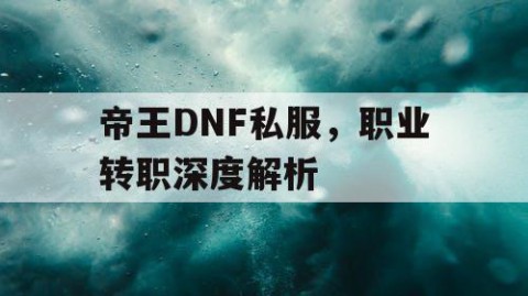 帝王DNF私服，职业转职深度解析