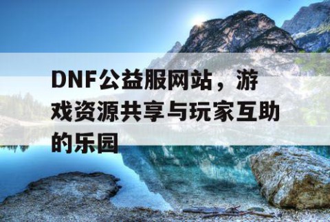 DNF公益服网站，游戏资源共享与玩家互助的乐园