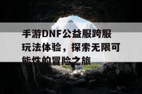 手游DNF公益服跨服玩法体验，探索无限可能性的冒险之旅