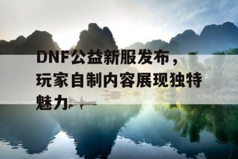 DNF公益新服发布，玩家自制内容展现独特魅力