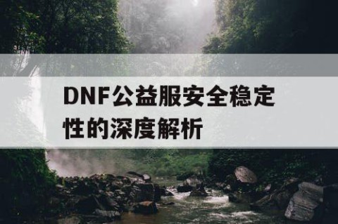 DNF公益服安全稳定性的深度解析