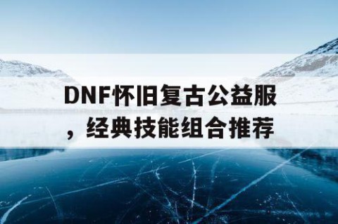 DNF怀旧复古公益服，经典技能组合推荐