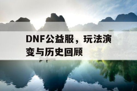 DNF公益服，玩法演变与历史回顾