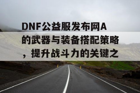 DNF公益服发布网A的武器与装备搭配策略，提升战斗力的关键之道