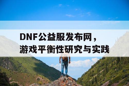 DNF公益服发布网，游戏平衡性研究与实践