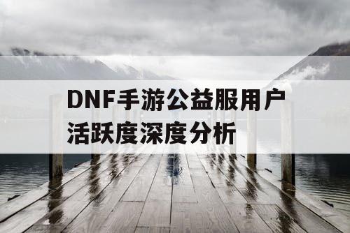 DNF手游公益服用户活跃度深度分析