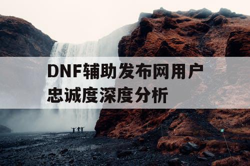 DNF辅助发布网用户忠诚度深度分析