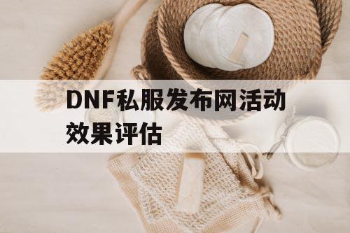 DNF私服发布网活动效果评估