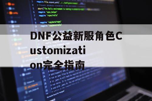 DNF公益新服角色Customization完全指南