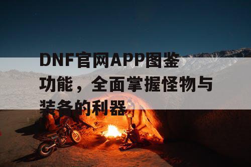 DNF官网APP图鉴功能，全面掌握怪物与装备的利器