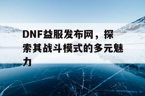 DNF益服发布网，探索其战斗模式的多元魅力