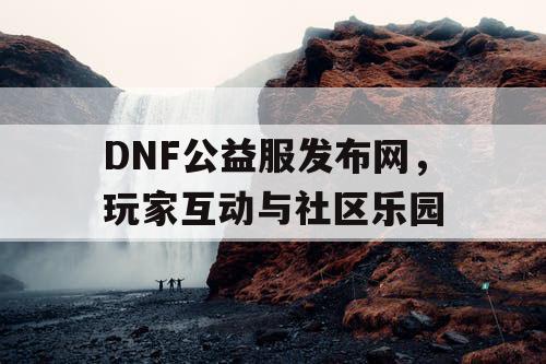 DNF公益服发布网	，玩家互动与社区乐园