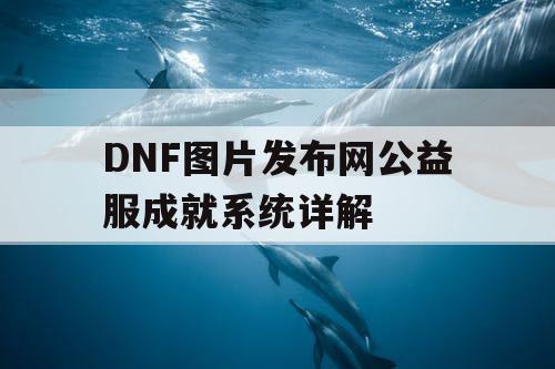 DNF图片发布网公益服成就系统详解