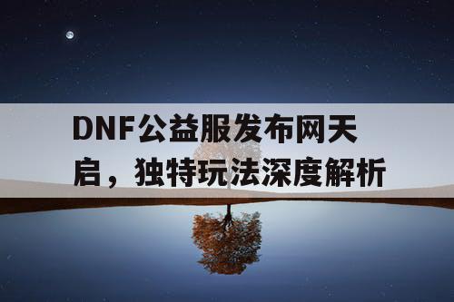 DNF公益服发布网天启，独特玩法深度解析