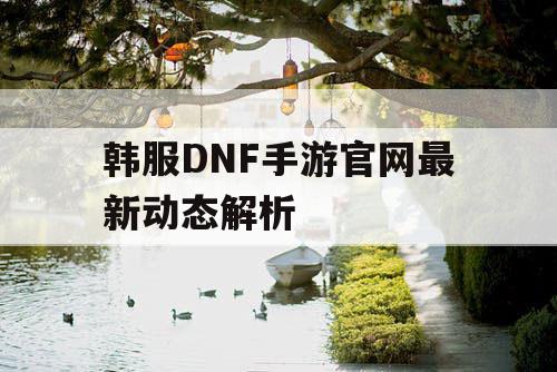 韩服DNF手游官网最新动态解析