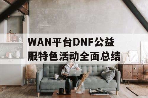 WAN平台DNF公益服特色活动全面总结