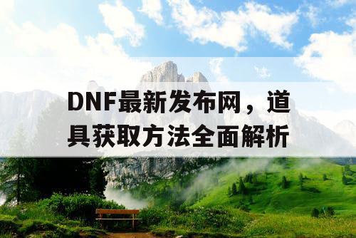 DNF最新发布网，道具获取方法全面解析