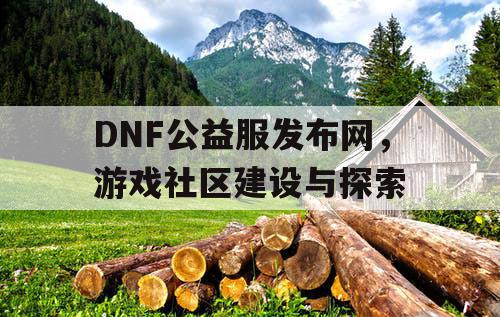 DNF公益服发布网，游戏社区建设与探索