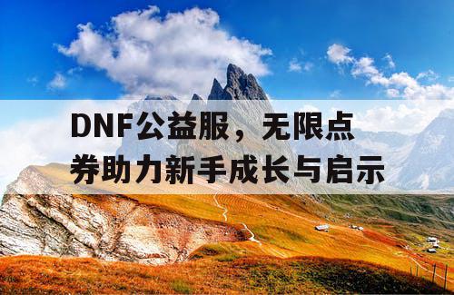 DNF公益服，无限点券助力新手成长与启示