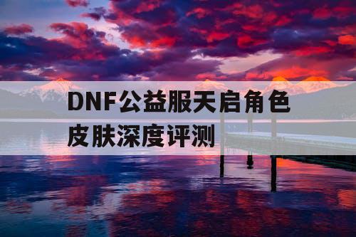 DNF公益服天启角色皮肤深度评测