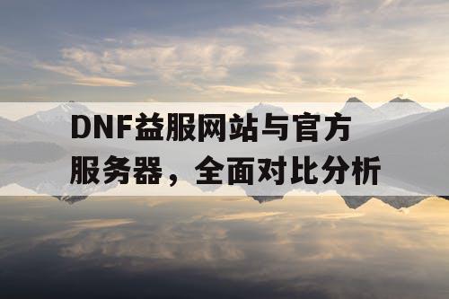 DNF益服网站与官方服务器	，全面对比分析