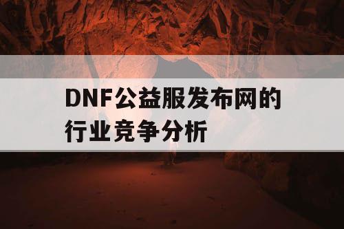 DNF公益服发布网的行业竞争分析