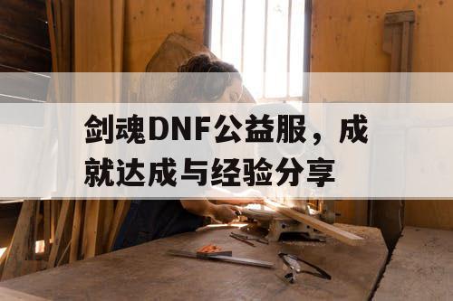 剑魂DNF公益服	，成就达成与经验分享