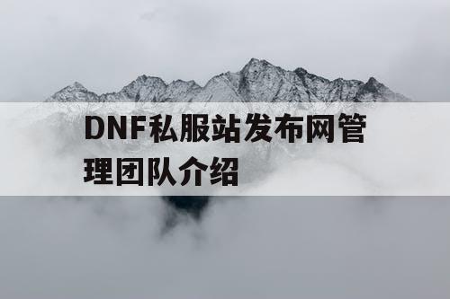 DNF私服站发布网管理团队介绍