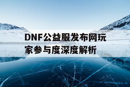 DNF公益服发布网玩家参与度深度解析