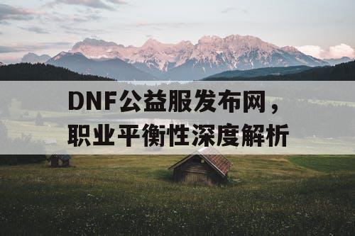 DNF公益服发布网，职业平衡性深度解析