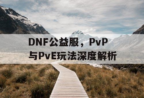 DNF公益服，PvP与PvE玩法深度解析