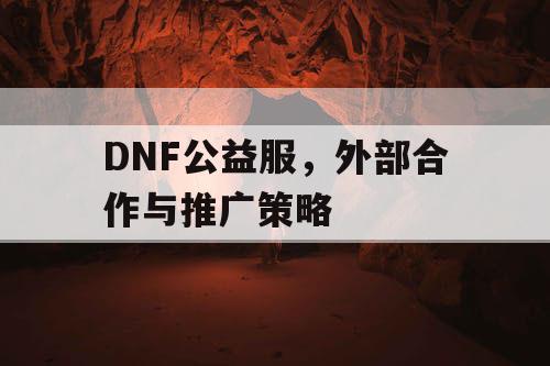 DNF公益服	，外部合作与推广策略