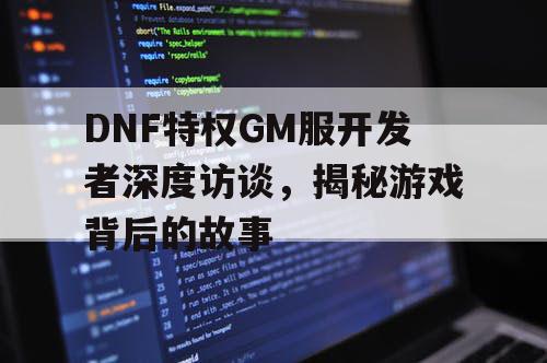 DNF特权GM服开发者深度访谈	，揭秘游戏背后的故事