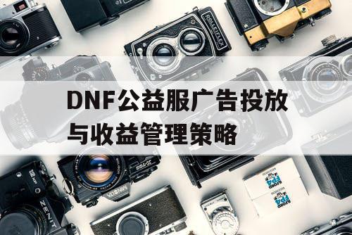 DNF公益服广告投放与收益管理策略