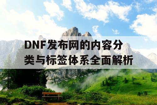 DNF发布网的内容分类与标签体系全面解析