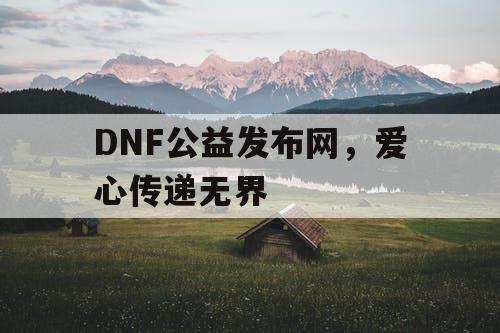 DNF公益发布网	，爱心传递无界