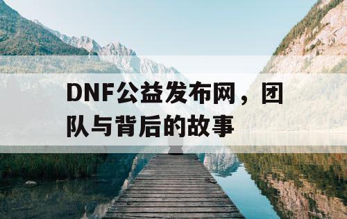 DNF公益发布网	，团队与背后的故事