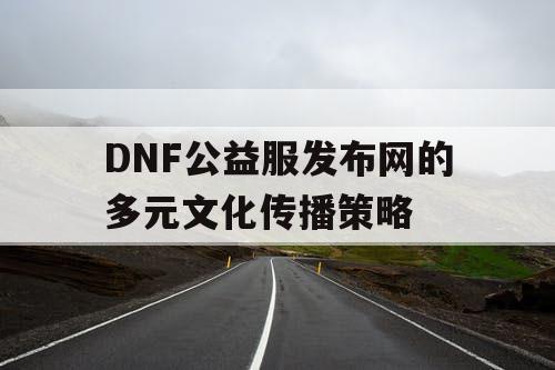 DNF公益服发布网的多元文化传播策略