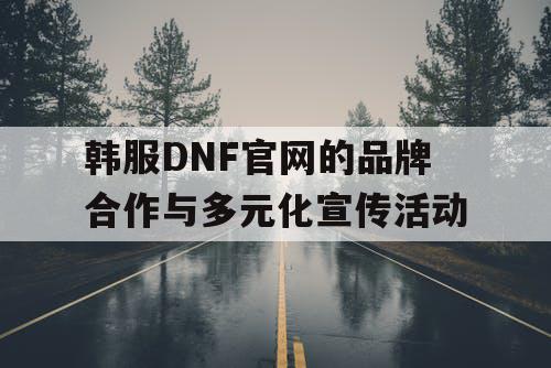 韩服DNF官网的品牌合作与多元化宣传活动