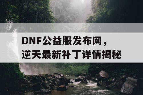 DNF公益服发布网，逆天最新补丁详情揭秘